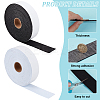 2 Rolls 2 Colors Self-adhesive Polyester Fabric DIY-BC0014-40-4