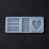 DIY Heart & Rectangle Pendant Food Grade Silicone Molds LS-SIMO-C003-04-2