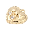 Brass Micro Pave Cubic Zirconia Pendants LS-KK-Z094-01G-02-2