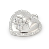 Brass Micro Pave Cubic Zirconia Pendants KK-Z094-01P-02-2