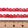 Dyed Natural White Jade Beads Strands G-T139-4mm-60-07-5