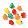 20Pcs 4 Colors Resin Imitation Vegetable Pendants RESI-YW0001-59-2