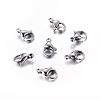 304 Stainless Steel Lobster Claw Clasps X-STAS-H013-1