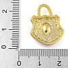 Rack Plating Brass Glass Pendants KK-G515-02A-4