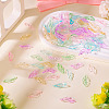 175G 5 Colors Baking Paint Transparent Glass Pendants DGLA-TA0001-40-6