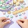 70Pcs UV Plating Rainbow Iridescent Acrylic Beads PACR-CJ0001-30-4