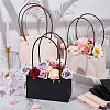 12Pcs 2 Colors Kraft Paper Bouquet Storage Tote Bags ABAG-BC0001-67-4