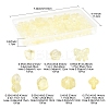 120Pcs 8 Styles Transparent Spray Paint Glass Beads GLAA-FS0002-28-4