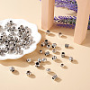 100Pcs 10 Style Tibetan Style Alloy European Beads FIND-CD0001-34-6