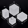 4Pcs 3 Style Acrylic Decoration Accessories Display Bases for Jewelry Presentation ODIS-PH0001-42-4