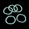 Dyed Natural Selenite Round Beaded Stretch Bracelet for Women BJEW-G697-02A-1