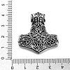 Viking 304 Stainless Steel Pendants STAS-N105-04O-AS-3
