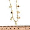 Brass Micro Pave Cubic Zirconia Star Pendant Necklaces NJEW-B157-12G-4