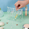 Coat Hanger Removable Acrylic Earring Displays EDIS-WH0041-02B-01-3