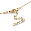 Ion Plating(IP) 304 Stainless Steel Round Ball Pendant Necklaces for Women NJEW-D056-01A-01G-3