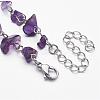 Natural Gemstone Beaded Necklaces NJEW-JN01709-4