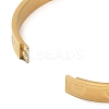 Ion Plating(IP) 304 Stainless Steel Grooved Heart Bangles BJEW-F464-15G-3