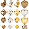 90Pcs 15 Style Tibetan Style Alloy Pendants TIBEP-SC0002-13-1