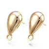 Brass Stud Earring Findings KK-T038-467G-1