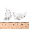 304 Stainless Steel Leaf Pendants STAS-T069-39P-3