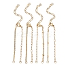 4Pcs 4 Styles 304 Stainless Steel Mixed Chain Bracelet Making AJEW-JB01559-1