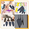 BENECREAT 8Pcs 4 Style PU Leather Scissor Tip Protective Covers FIND-BC0003-60-6