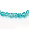 Baking Paint Crackle Glass Bead Strands CCG-S001-10mm-06-3