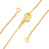0.9MM Brass Box Chain Necklaces Making NJEW-D302-74G-1