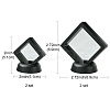 4Pcs 2 Styles Plastic 3D Floating Frame Display Holder ODIS-FS0001-02B-3