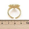 Brass Open Cuff Rings for Women RJEW-K308-04A-G-3