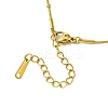 Ion Plating(IP) Initial Letter 304 Stainless Steel Pendant Necklace NJEW-R265-05G-D-3
