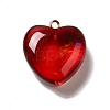 Transparent Resin Pendants LS-RESI-F035-02D-2