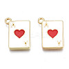 Rack Plating Alloy Enamel Pendants X-PALLOY-N172-009-2