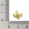 Real 18K Gold Plated Brass Pave Cubic Zirconia Pendants KK-M283-08C-02-3