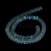 Frosted Transparent Glass Beads Strands FGLA-M002-01I-6