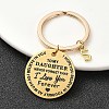 Valentine's Day Brass & 201 Stainless Steel Keychain KEYC-YW00097-19-1