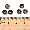Brass Rhinestone Spacer Beads X-RB-A014-L6mm-01B-2