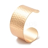 304 Stainless Steel Textured Wide Open Cuff Bangles for Women BJEW-Z067-01G-01-7
