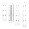 4Pcs 4 Styles Custom Acrylic Zipper Sewing Tool TOOL-PH0001-92-1