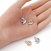 4Pcs 2 Colors Rack Plating Alloy Rhinestone Pendants FIND-YW0003-60-3