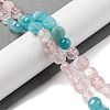 Natural Amazonite & Rose Quartz Beads Strands G-L610-B01-01-2