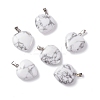 Natural Howlite Pendants G-G956-B28-FF-2