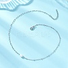 Natural Pearl Rice & 304 Stainless Steel Satellite Chain Paperclip Chain Necklaces for Women NJEW-JN05822-01-1