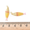 Brass Enamel Pendants X-KK-B148-14G-04-3