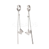 304 Stainless Steel Hoop Earrings EJEW-F393-15P-4