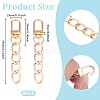 8Pcs Aluminum Curb Chains Bag Extension Chain Findings HJEW-UN00089-3