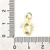 Brass Micro Pave Cubic Zirconia Pendants KK-Q040-02C-G-3