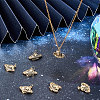 10Pcs Brass Micro Pave Clear Cubic Zirconia Charms KK-BBC0003-18-5
