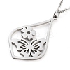 Non-Tarnish 304 Stainless Steel Pendant Necklaces NJEW-P306-03P-1