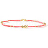 Bohemian Style Brass & Glass Seed Bead Stretch Bracelets for Women AC5136-5-1